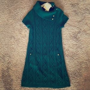 Janie and Jack emerald green sweater dress.